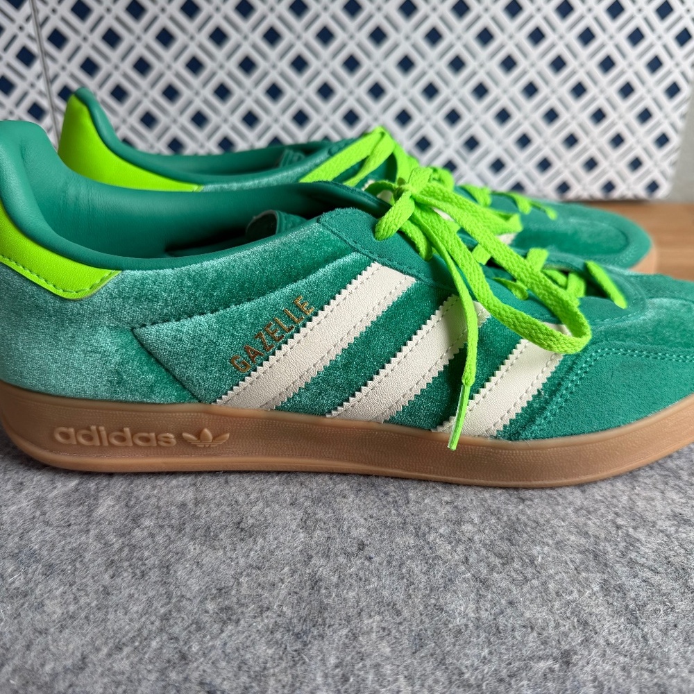 Adidas Gazelle Indoor Semi Court Green Velvet (Women)